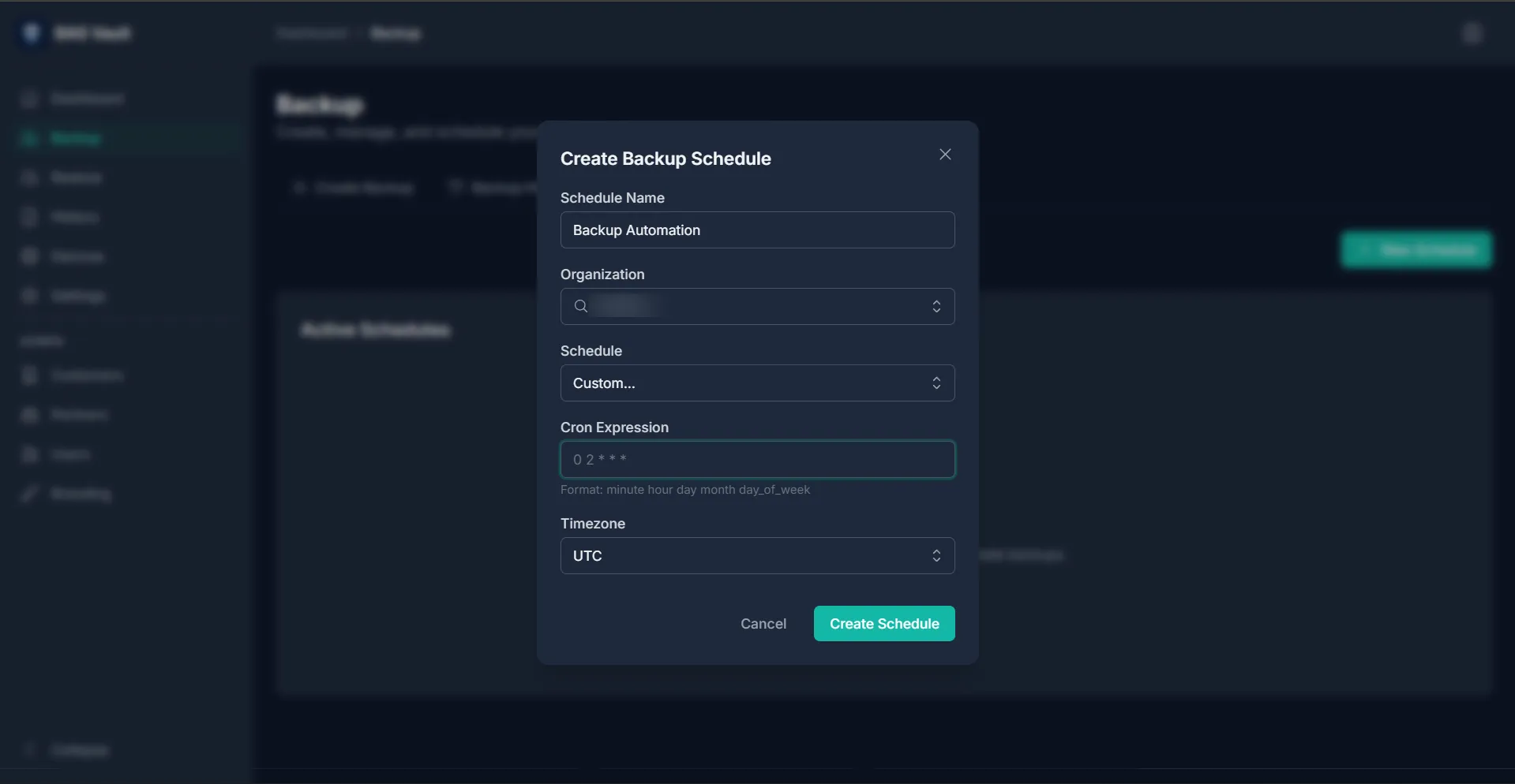 Automated Backup Dashboard